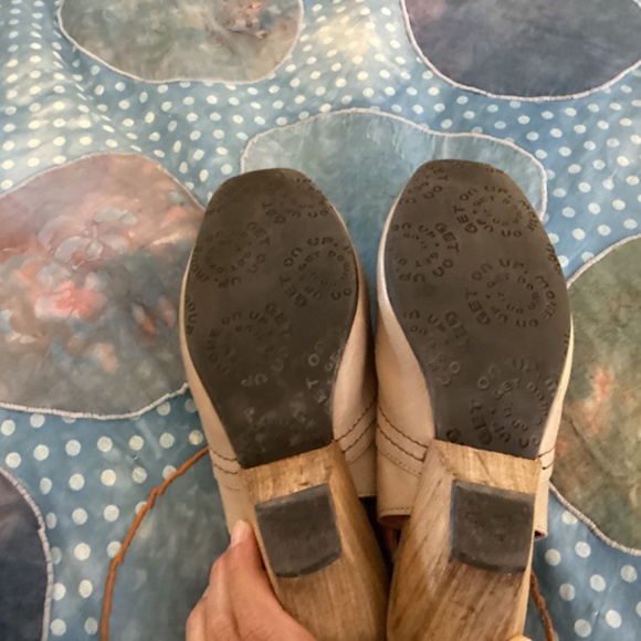 John Fluevog mule slingback wedge size 7 - Picture 5 of 8